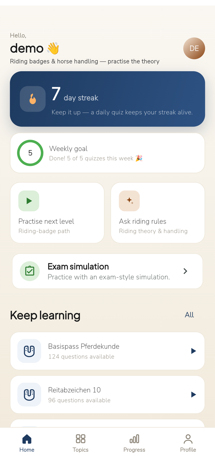 Hufschlag App